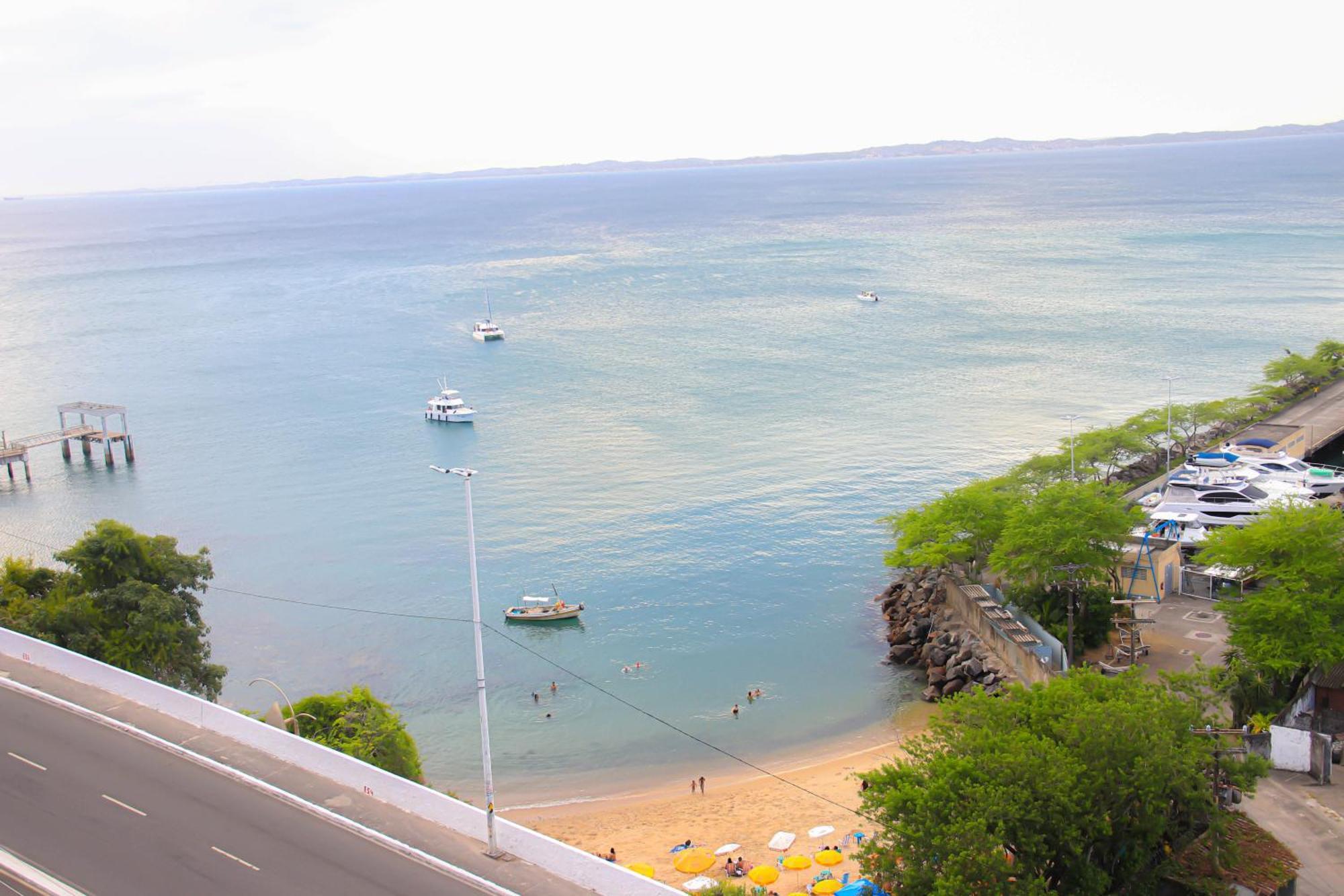 Апартаменты Cloc Marina Vista Mar P/ A Baia De Todos Os Santos Сальвадор Экстерьер фото