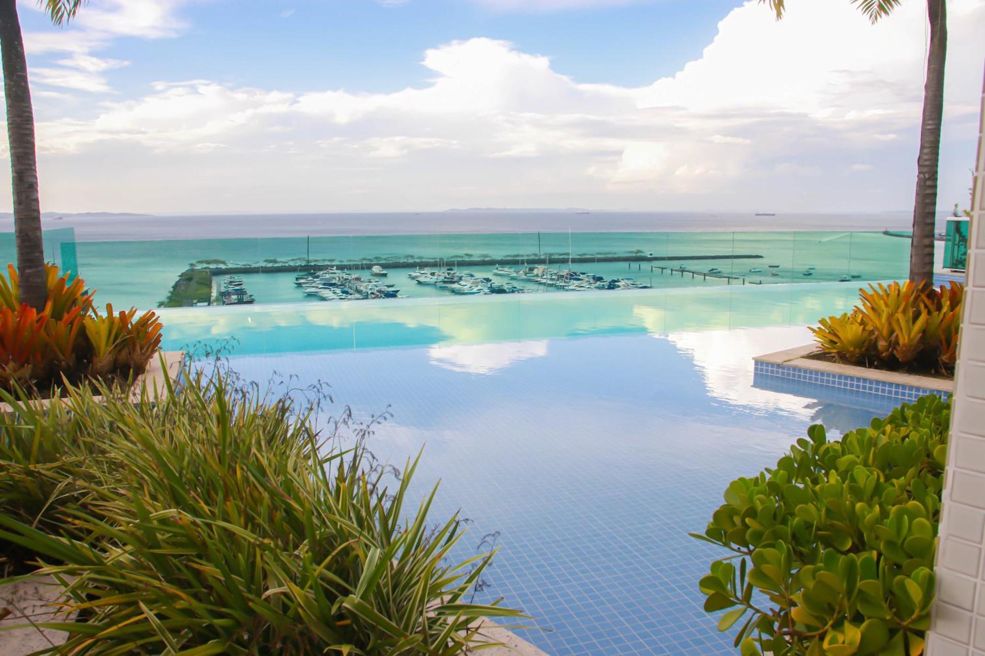 Апартаменты Cloc Marina Vista Mar P/ A Baia De Todos Os Santos Сальвадор Экстерьер фото